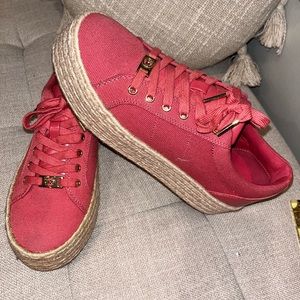 MICHAEL KORS Libby Lace Up Espadrille Platform Sneaker